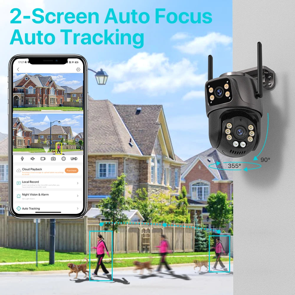 4-8 Megapixel OUTDOOR SECURITY CAMERA ! Watch your back in 4K!